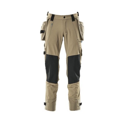 MASCOT® - Hose mit Hängetaschen ADVANCED, Hellkhaki, Größe 82C68