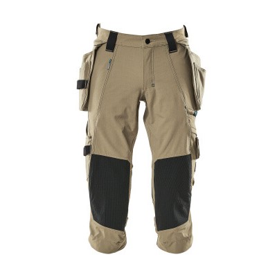 MASCOT® - Dreiviertel-Hose mit Hängetaschen ADVANCED, Hellkhaki, Größe C47