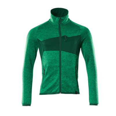 MASCOT® - Fleecepullover ACCELERATE mit Reißverschluss Grasgrün/Grün 18103-316-33303, Größe 4XL
