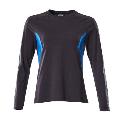 MASCOT® - T-Shirt ACCELERATE, Langarm Schwarzblau/Azurblau 18391-959-01091, Größe 2XL ONE
