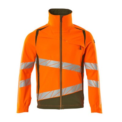 MASCOT® - Jacke ACCELERATE SAFE, hi-vis Orange/Moosgrün, Größe 5XL