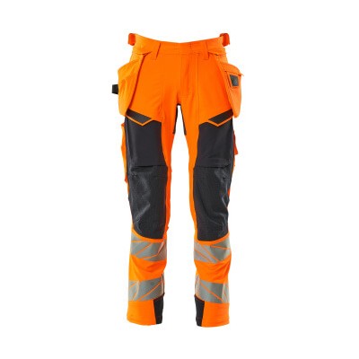 MASCOT® - Hose mit Hängetaschen ACCELERATE SAFE, hi-vis Orange/Schwarzblau, Größe 76C54