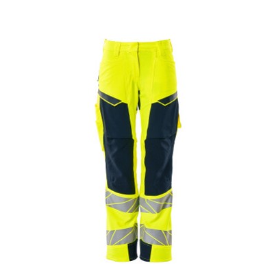 MASCOT® - Hose mit Knietaschen ACCELERATE SAFE, hi-vis Gelb/Schwarzblau, Größe 82C50