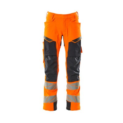 MASCOT® - Hose mit Knietaschen ACCELERATE SAFE, hi-vis Orange/Schwarzblau, Größe 76C54