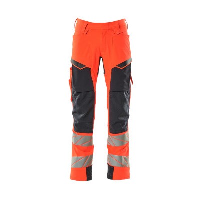 MASCOT® - Hose mit Knietaschen ACCELERATE SAFE, hi-vis Rot/Schwarzblau, Größe 82C64