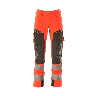 MASCOT® - Hose mit Knietaschen ACCELERATE SAFE, hi-vis Rot/Dunkelanthrazit, Größe 82C52
