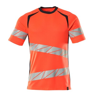 MASCOT® - T-Shirt ACCELERATE SAFE, hi-vis Rot/Schwarzblau, Größe 3XL-ONE