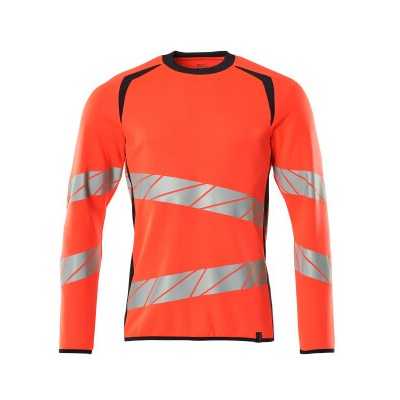 MASCOT® - Sweatshirt ACCELERATE SAFE, hi-vis Rot/Schwarzblau, Größe S-ONE