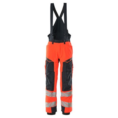 MASCOT® - Winterhose ACCELERATE SAFE, hi-vis Rot/Schwarzblau, Größe 2XL