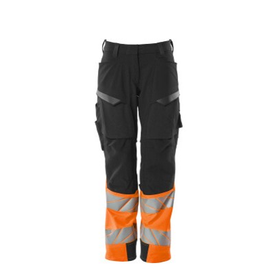 MASCOT® - Hose mit Knietaschen ACCELERATE SAFE, Dunkelanthrazit/hi-vis Orange, Größe 82C40