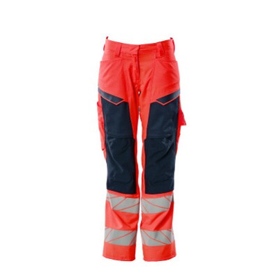 MASCOT® - Hose mit Knietaschen ACCELERATE SAFE, hi-vis Rot/Schwarzblau, Größe 76C38