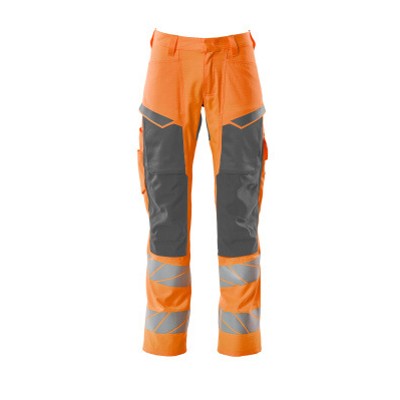 MASCOT® - Hose mit Knietaschen ACCELERATE SAFE, hi-vis Orange/Dunkelanthrazit, Größe 82C58
