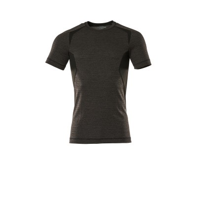 MASCOT® - Funktionsunterhemd, Kurzarm CROSSOVER, Dunkelanthrazit/Schwarz, Größe 2XL