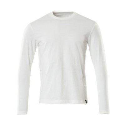 MASCOT® - T-Shirt, Langarm CROSSOVER, Weiß, Größe M-ONE