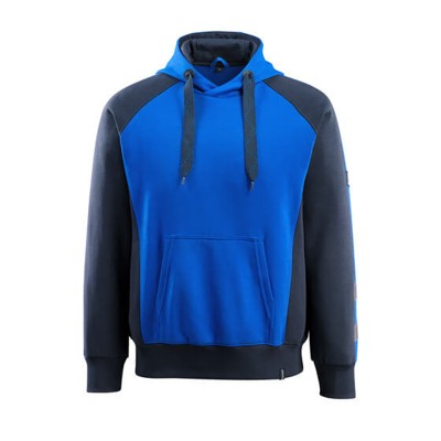 MASCOT® - Kapuzensweatshirt UNIQUE, Kornblau/Schwarzblau, Größe 4XL