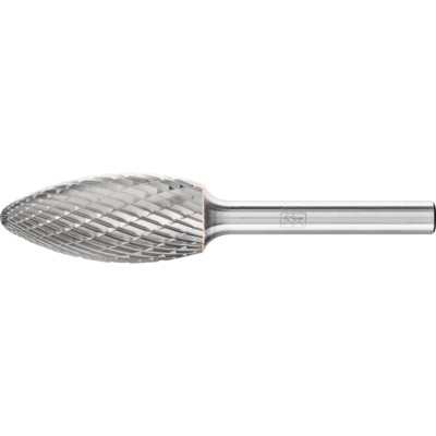 PFERD - Hartmetall Frässtift Flamme B Ø 16x35 mm Schaft-Ø 6 mm Z3P universal mittel kreuzverzahnt