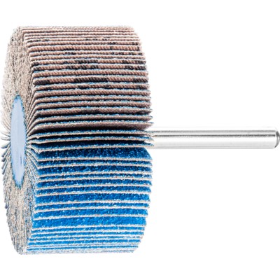 PFERD - Zirkon Fächerschleifer F Ø 60x30mm Schaft-Ø 6 mm Z-COOL80 für kühlen Schliff auf Edelstahl