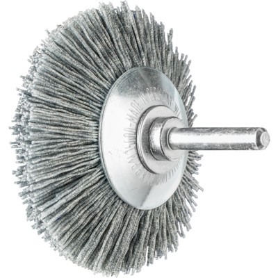 PFERD - Kegelbürste ungezopft KBU Ø 70x10mm Schaft-Ø 6 mm SiC-Filament-Ø 0,55 mm Korn 120