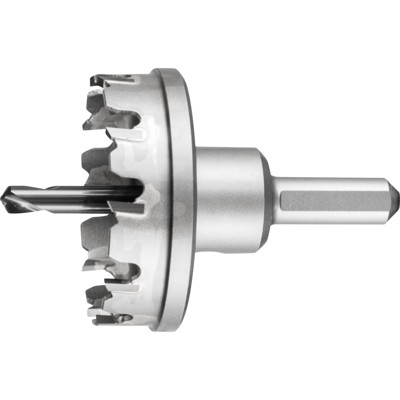 PFERD - Hartmetall Lochschneider/-Lochsäge Ø 52x8 mm Schaft-Ø 10mm Schnitttiefe 4 mm universal