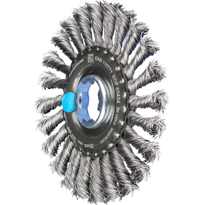 PFERD - Rundbürste gezopft RBG Ø 125x12 Bohrung 22,2 mm/X-LOCK Edelstahl-Draht-Ø 0,50mm Winkelschleifer