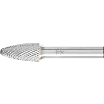 PFERD - Hartmetall Hochleistungsfrässtift TOUGH-S Rundbogen RBF Ø 12x25 mm Schaft-Ø 8 mm schlagfest