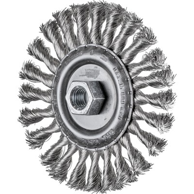 PFERD - Rundbürste gezopft RBG Ø 125x12 mm M14 Edelstahl-Draht-Ø 0,35 mm Winkelschleifer