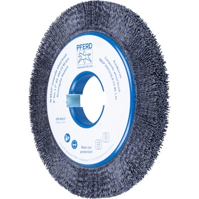 PFERD - COMPOSITE Rundbürste RBUP Ø 200x13x50,8 mm Bohrung Keramik-Filament-Ø 1,10mm Korn 80 stationär