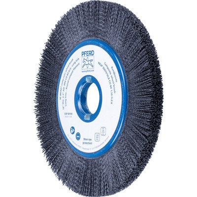 PFERD - COMPOSITE FLEX Rundbürste RBUP Ø 300x13x50,8 mm Keramik-Filament-Ø 1,10mm Korn 80 stationär