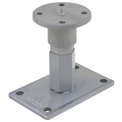 Pitzl® - Pfostenträger PTP easy Stecksystem Z "CE", Verstellbereich 141 - 201mm, zinip
