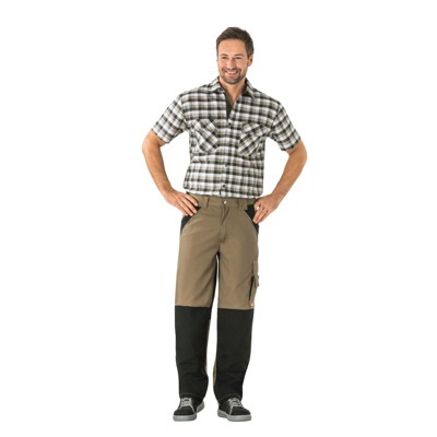 Planam - Bundhose 2514 sand/schwarz, Größe 56