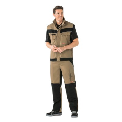 Planam - Arbeitsweste 2534 sand/schwarz, Größe L