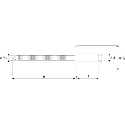 QONNECT® - Q-Standard Blindniet Edelstahl A2/A2 Großkopf 4.8 X 14 X 14
