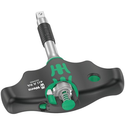 Wera® - 411 A RA Quergriff-Adapterschraubendreher mit Ratschenfunktion, 1/4" x 45mm