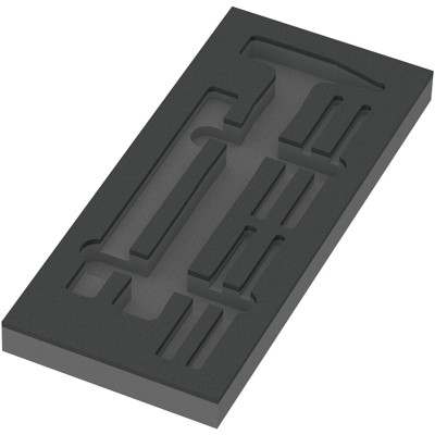 Wera® - 9882 Schaumstoffeinlage Hammer Set 1, ohne Werkzeug, 172 x 30 x 392 mm
