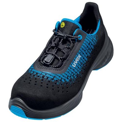 uvex - 1 G2 Halbschuhe S1 68290 schwarz/blau, Weite 14, Größe 45