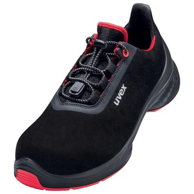 uvex - 1 G2 Halbschuhe S2 68490 schwarz/rot, Weite 14, Größe 40